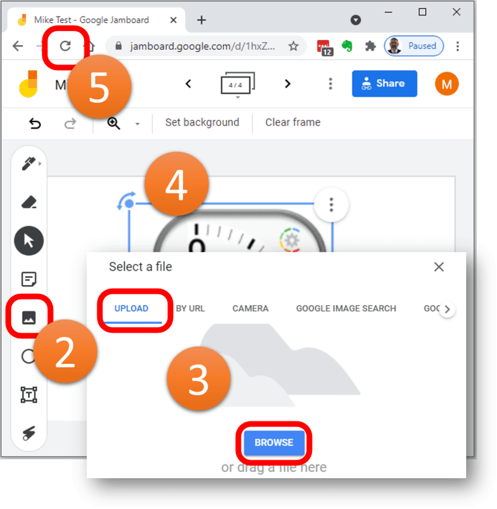 Countdown Timers on Microsoft Whiteboard and Google Jamboard