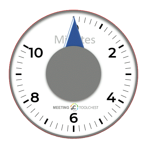 Animated 10 Minute Digital Countdown Timer 